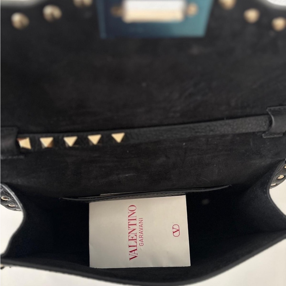 Valentino Black Leather Rockstud Crossbody with Gold Hardware - Picture 4 of 7